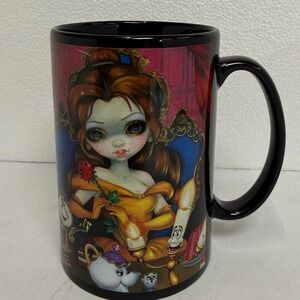 Disney Mug  Black WonderGround Gallery Jasmine Becket-Griffith Belle